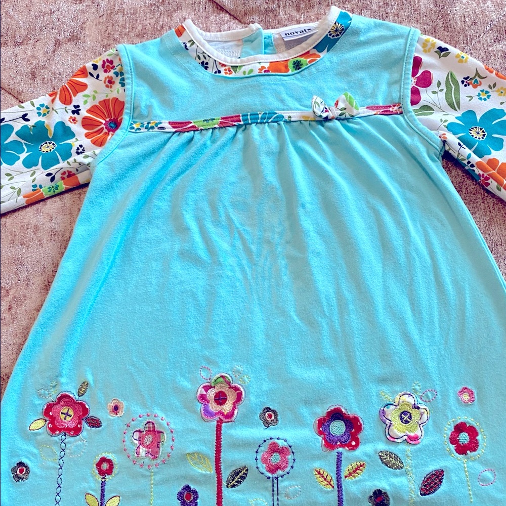 adorable blue toddler dress